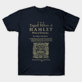 Shakespeare, Hamlet. Dark clothes version. T-Shirt